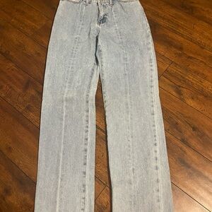 Fashion Nova Light Blue High-Rise Jeans- size small